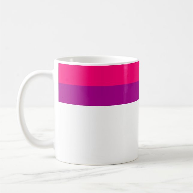 Semi Bisexual Pride Flag Coffee Mug (Left)
