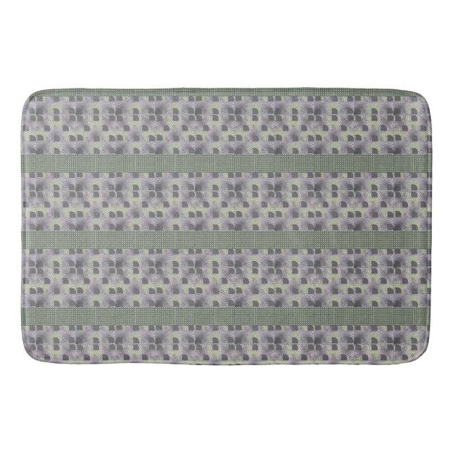 Semi Circle Abstract Elaborated Bath Mat (Front)