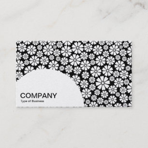 Semi-circle Panel - 8 Petals - (Gold) Business Card