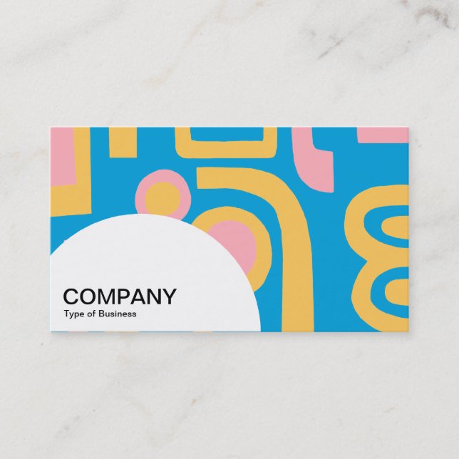 Semi-circle Panel - Abstract 170914 Business Card (Front)