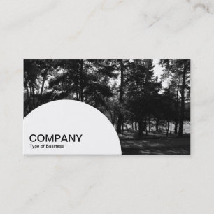 Semi-circle Panel - Afternoon Trees Business Card