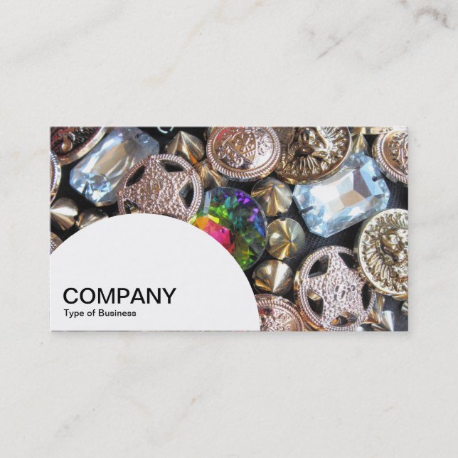 Semi-circle Panel - Bed of Yellow Daisies Business Card (Front)