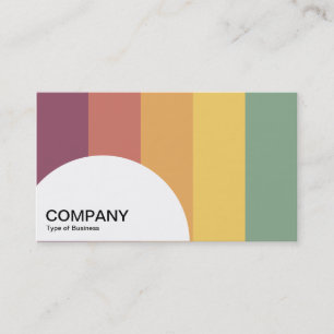 Semi-circle Panel - Colour bars 03 Business Card
