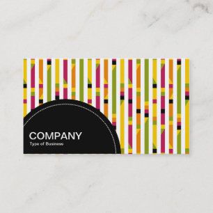 Semi-circle Panel (dots) - Abstract Stripes 170615 Business Card