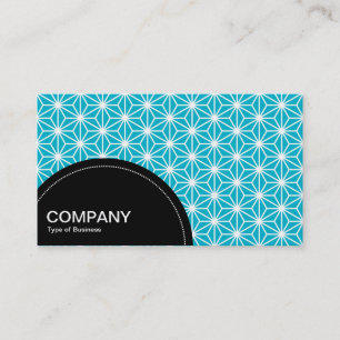 Semi-circle Panel (dots) - Asanoha Pattern Business Card