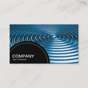 Semi-circle Panel (dots) - Concentric - BlueChrome Business Card