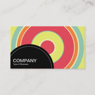 Semi-circle Panel (dots) - Concentric circles 01 Business Card