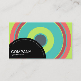 Semi-circle Panel (dots) - Concentric circles 04 Business Card