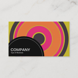 Semi-circle Panel (dots) - Concentric circles 06 Business Card