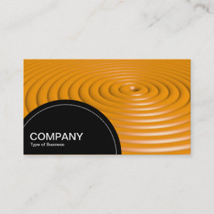 Semi-circle Panel (dots) - Concentric Rings - Oran Business Card