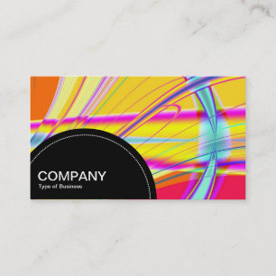Semi-circle Panel (dots) - Fractal Abstract 04 Business Card