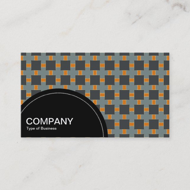 Semi-circle Panel (dots) - Geometric pattern 011 Business Card (Front)