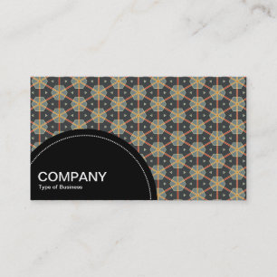Semi-circle Panel (dots) - Geometric Pattern 014 Business Card