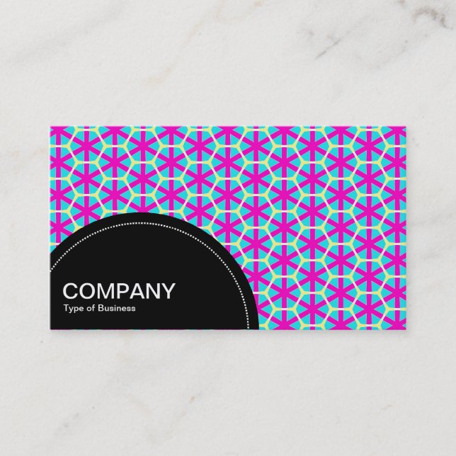 Semi-circle Panel (dots) - Geometric Pattern 017 Business Card (Front)