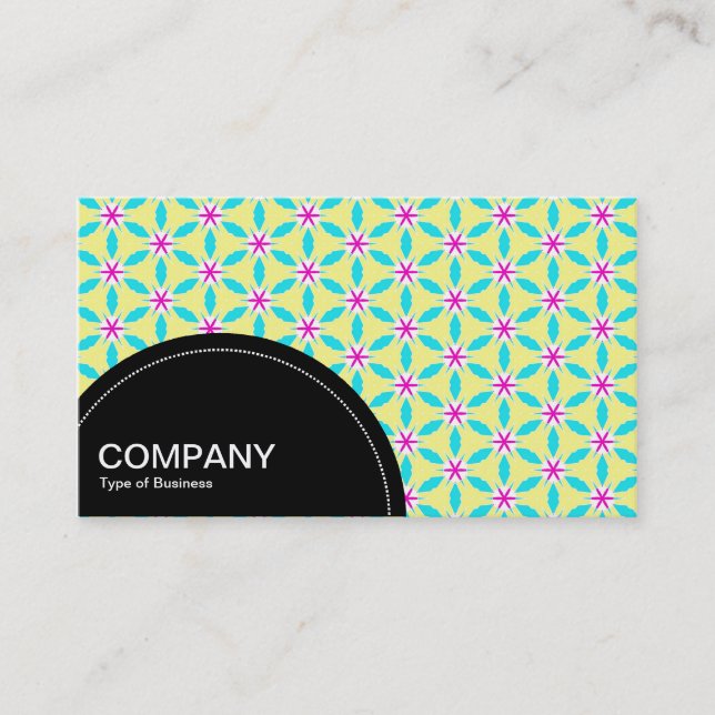 Semi-circle Panel (dots) - Geometric Pattern 018 Business Card (Front)