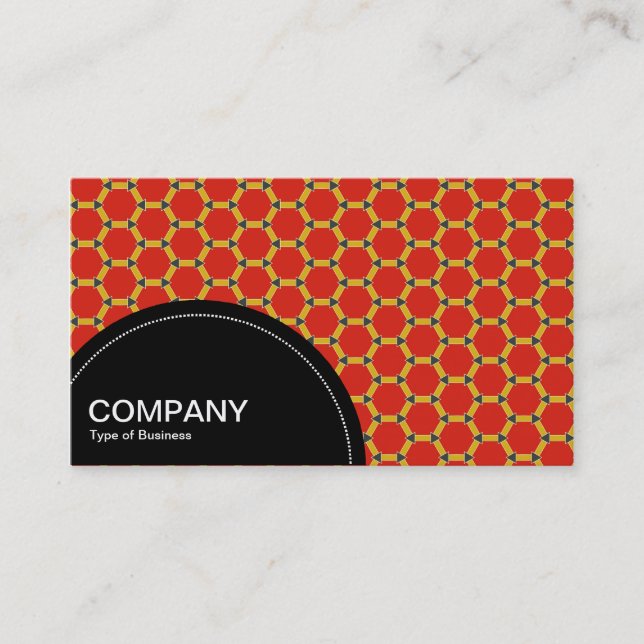 Semi-circle Panel (dots) - Geometric pattern 01 Business Card (Front)