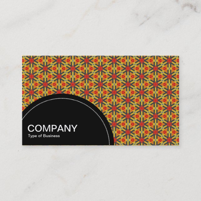 Semi-circle Panel (dots) - Geometric pattern 02 Business Card (Front)