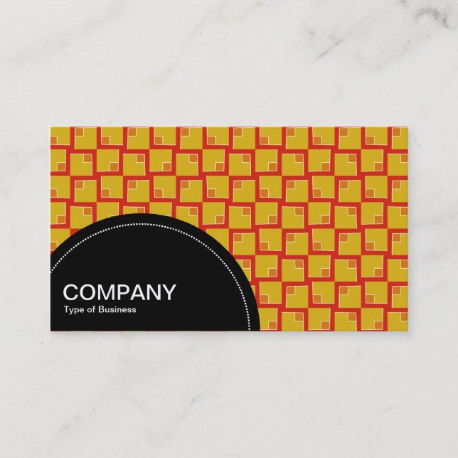 Semi-circle Panel (dots) - Geometric pattern 05 Business Card (Front)