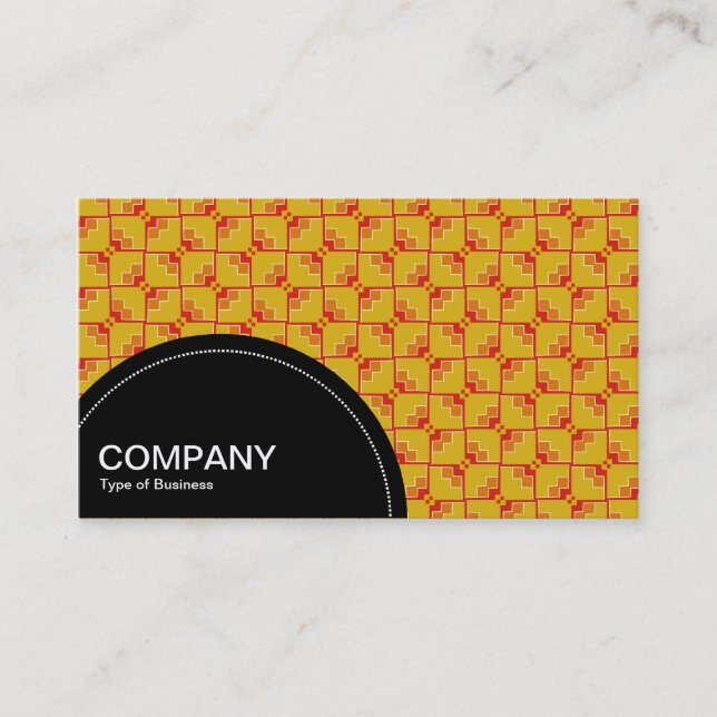 Semi-circle Panel (dots) - Geometric pattern 06 Business Card (Front)
