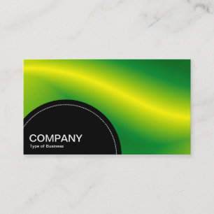 Semi-circle Panel (dots) - Green Wave Business Card