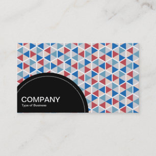 Semi-circle Panel (dots) - Hexagon Pattern 05 Business Card