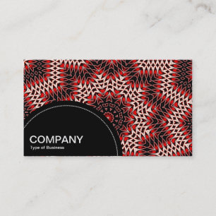 Semi-circle Panel (dots) - Kaleidoscope Pattern Business Card