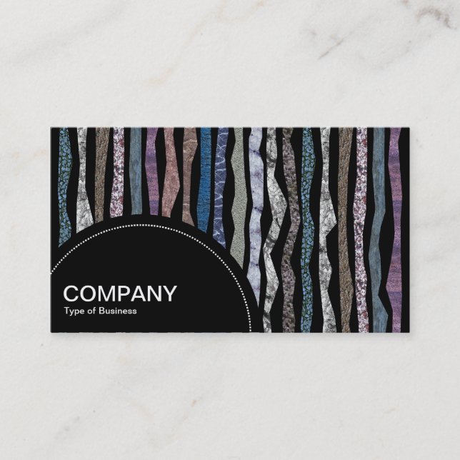 Semi-circle Panel (dots) - Mineral Strata Business Card (Front)