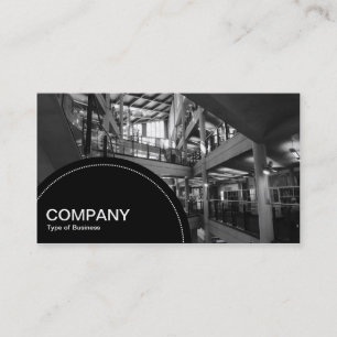 Semi-circle Panel (dots) -  Modern Interior Business Card