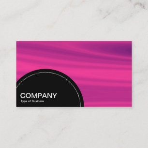 Semi-circle Panel (dots) - Pink Galaxy Business Card