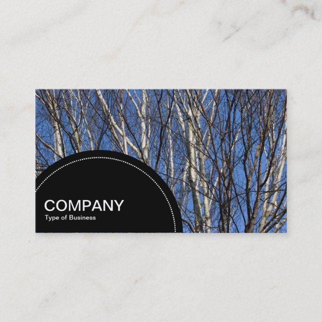 Semi-circle Panel (dots) -  Silver Birch Business Card (Front)