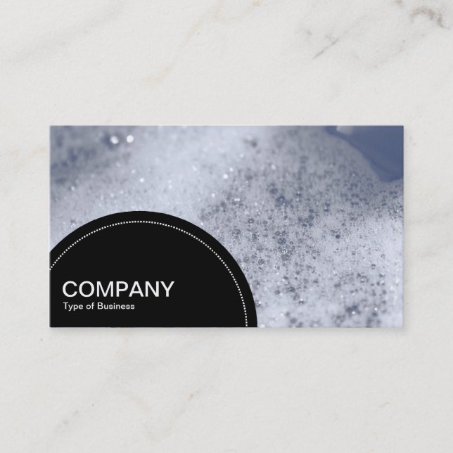 Semi-circle Panel (dots) - Soap Bubbles 02 Business Card (Front)