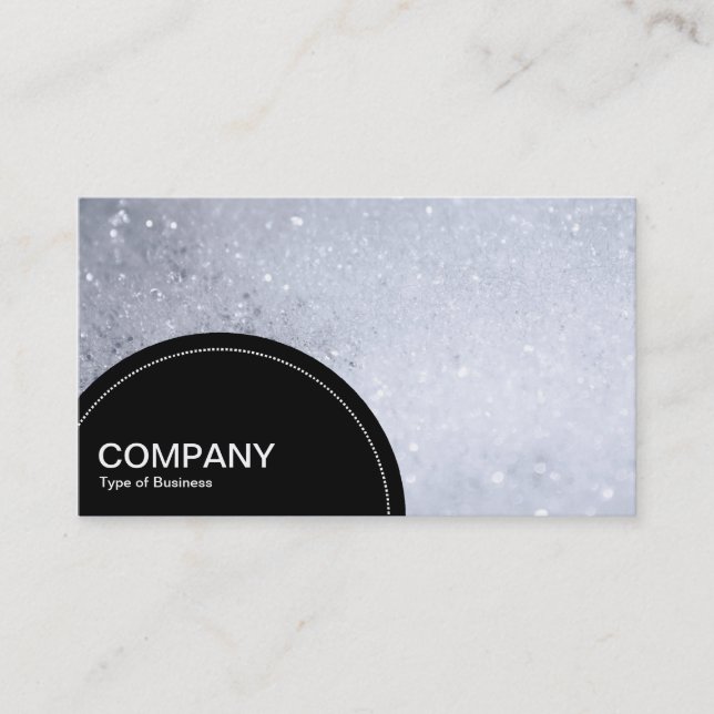 Semi-circle Panel (dots) - Soap Bubbles Business Card (Front)