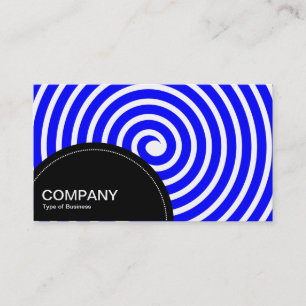 Semi-circle Panel (dots) - Spiral Blue Business Card