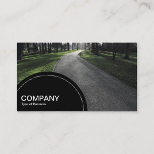 Semi-circle Panel (dots) -  Sunlit Path Business Card