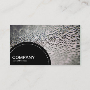 Semi-circle Panel (dots) - Water Droplets on Glass Business Card