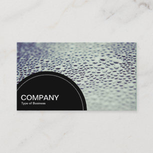 Semi-circle Panel (dots) - Water Droplets on Glass Business Card