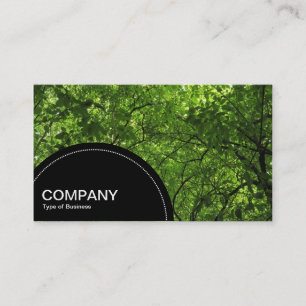 Semi-circle Panel (dots) -  Woodland Canopy Business Card