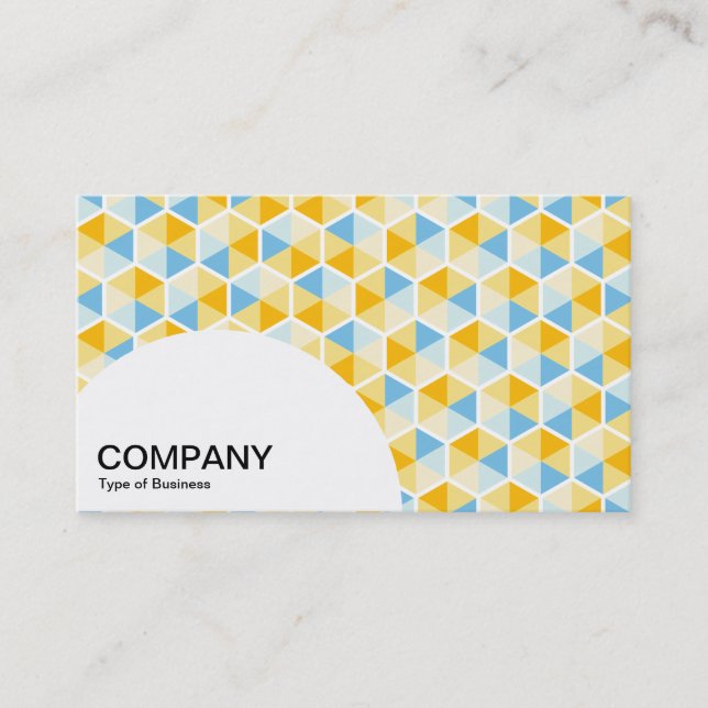 Semi-circle Panel - Hexagon Pattern 03 Business Card (Front)
