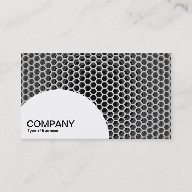 Semi-circle Panel - Honeycomb Cool Business Card (Front)