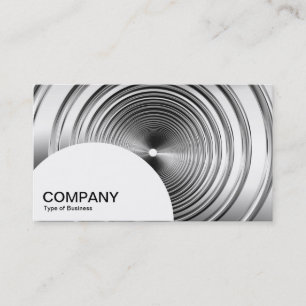Semi-circle Panel - Long Spring B&W Business Card