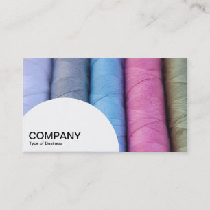Semi-circle Panel - Reels of Cotton Business Card