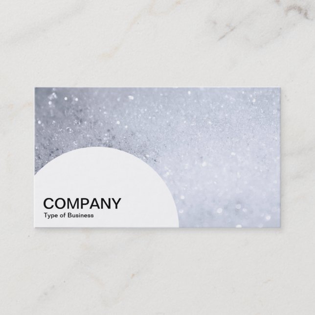 Semi-circle Panel - Soap Bubbles Business Card (Front)