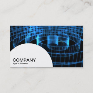 Semi-circle Panel - Spiral Business Card