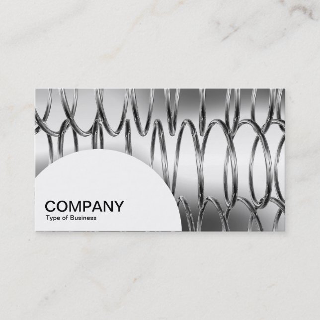 Semi-circle Panel - Springs B&W Business Card (Front)