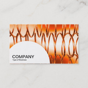 Semi-circle Panel - Springs Orange Business Card