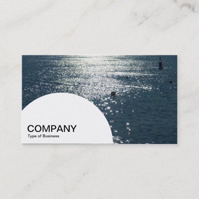 Semi-circle Panel - Sun on the Water Business Card (Front)