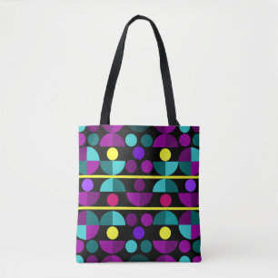 Semi Circles Allover Tote Bag