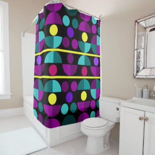 Semi Circles Shower Curtain