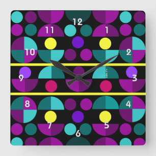 Semi Circles Wall Clock