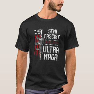 Semi-Fascist Ultra Maga Political Humour Biden Quo T-Shirt